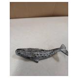 Canjoyn Cast Iron Paperweight Garden Home Office Desk Decor Collection Animal Figurine (Whale-2)