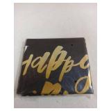 Aneco 3 Pack Black Gold Happy Birthday Tablecloth Table Cloth Cover Black Gold Party Durable Tablecloth Table Covers 54 x 108 Inches for Parties Birthdays Weddings