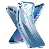 Supdeal Crystal Clear Case for iPhone 13 Mini, [Not Yellowing] [Camera Protection] [Military Grade Drop Tested] Transparent Shockproof Protective Phone Case Soft Silicone Slim Cover, 5.4 inch, Blue