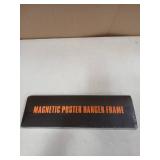 Benjia 4 Pack 14x22 14x20 Poster Frame, Magnetic Light Wood Frame Hanger for Photo Picutre Canvas Artwork Art Print Wall Hanging (4 Packs, 14", Black)