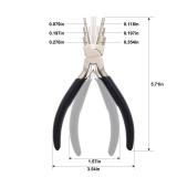 Jewelry Making Tool - High-Carbon Steel Bail Making Pliers with 2-9mm Adjustable Looper, Professional Wire Looping Tool for Earrings, Rings & Crafting (Multi-Functional Design) Jewelry Pliers