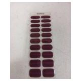 JMEOWIO Gel Nail Stickers Deep Purple Cat Eye Semi Cured Gel Nail Strips Wraps UV/LED Nails Art Design Decoration Accessories