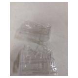 Uniclife 2 Pack Acrylic Business Card Holder for Desk 2 Slots Clear Business Card Display Stand for Men & Women Desktop Business Card Organizer Card Stand for Office Home Exhibition, 120 Card Capacity