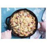 Lodge 8 Inch Cast Iron Pre-Seasoned Skillet Signature Teardrop Handle - Use in the Oven, on the Stove, on the Grill, or Over a Campfire, Black