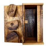 3 Wheel Combination Secret Lock Puzzle Box