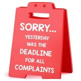 Funny Office Decor Boss Gifts for Women Men Employee Appreciation Gifts Administrative Professional Day Gifts Bulk, Assistant Principal Appreciation Gifts Boss Lady Manager Supervisor Cubicle Red Sign