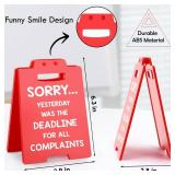 Funny Office Decor Boss Gifts for Women Men Employee Appreciation Gifts Administrative Professional Day Gifts Bulk, Assistant Principal Appreciation Gifts Boss Lady Manager Supervisor Cubicle Red Sign