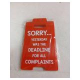 Funny Office Decor Boss Gifts for Women Men Employee Appreciation Gifts Administrative Professional Day Gifts Bulk, Assistant Principal Appreciation Gifts Boss Lady Manager Supervisor Cubicle Red Sign