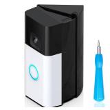 Video Doorbell Camera Mount Compatible with Battery Doorbell Pro, Adjustable 30 to 55 Degree Doorbell Angle Wedge Bracket for Renter, Apartments, Home, with Screwdriver Replacement