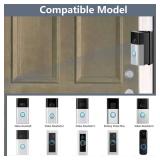 Video Doorbell Camera Mount Compatible with Battery Doorbell Pro, Adjustable 30 to 55 Degree Doorbell Angle Wedge Bracket for Renter, Apartments, Home, with Screwdriver Replacement