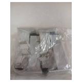 HEVSTIL Set of 4 White Adjustable Furniture Legs Aluminium Alloy Sofa Support Foot Metal Square Cabinet Leveling Legs Modern Couch Legs - 5.91" Height