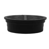 4" Outdoor Round Flat Drain Grate Cover (1, Black)