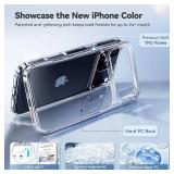 CASEKOO for iPhone 17 Pro Max Case Smooth Crystal Clear, Patented Anti-Yellow & Virgin TPU, 15FT Military-Grade Protection, Slim Transparent Women Men Funda para for iPhone 17 Pro Max Case 6.9", Clear