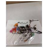 24pcs Guitar Cupcake Toppers Music Notes Rock Birthday Cake Picks Party Decorations for Guitar Player Theme Baby Shower Supplies