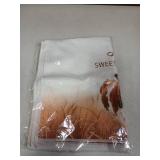 BlissfulAbon Funny Cow Hand Towels Set - Cow Gifts Waffle Decorative Hand Towels, Hello Sweet Cheeks Bathroom Decor, Farmhouse Rustic Animal Bathroom Decor, 16x24 Inches Set of 2