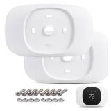 CERCGVEL 1/2 Packs Trim Plate Compatible with ecobee Smart Thermostat Essential, Wall Plate Bracket Cover, Programmable Thermostat Accessory, Practical Kit, Bracket Mount Cover (2 Packs)