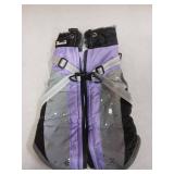 SlowTon Dog Jacket with Harness Built in - Waterproof Fleece Winter Warm Dog Coats for Small Medium Dogs, Reflective Adjustable Furry Puppy Vest Clothes for Outdoor Walking (PU, S)