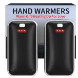 Lerat Hand Warmers Rechargeable, 2 Pack Electric Hand Warmer, Reusable Portable Pocket Heater USB Handwarmers, Gifts for Men, Women, Indoor, Outdoor, Hiking, Skiing, Camping, Hunting Accessories