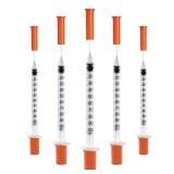 U-100 1cc 31g 5/16" (8mm) Syringes, Individually Wrapped Pack of 17