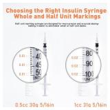 U-100 1cc 31g 5/16" (8mm) Syringes, Individually Wrapped Pack of 17
