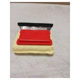 Grill Rescue Griddle Brush Bristle-Free, Heavy-Duty Griddle Cleaner for Flat Tops & BBQ Griddles | Heat Resistant, Safe for Nonstick Surfaces, Cast Iron & Stainless Steel (Griddle brush with scraper)