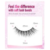 Frihappy Wispy Lashes Natural Eyelashes Fake Eyelashes Natural Lashes False Eyelashes Natural Eye Lashes Mink Lashes FRH-2 missing 3 lashes