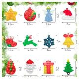 Mini Pop Keychain Fidget Toys, Easter Day Gifts for Kids Mini Pop Bubble Christmas Fidget Toy,Party Favors Silicone Fidget Keychain Relieve Anxiety Stress Fidget Toy 12 piece