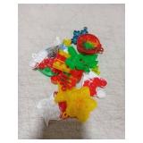 Mini Pop Keychain Fidget Toys, Easter Day Gifts for Kids Mini Pop Bubble Christmas Fidget Toy,Party Favors Silicone Fidget Keychain Relieve Anxiety Stress Fidget Toy 12 piece