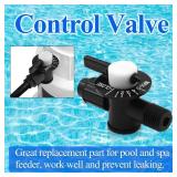 MULAN R172060 1/4 inch NPT Control Valve with Nut Compatible with Rainbow Automatic Chlorine/Bromine Pool and Spa Feeder Models 300, 302, 300-19, 300-29