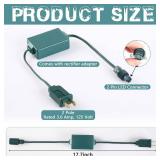 Relaxweex 1 Pcs Coaxial LED Mini Light Power Connector Green Christmas Light Adapter Plug Green Connector Cords Christmas Tree Replacement Parts