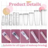 10 Pcs Make Up Brushes Covers, Cosmetic Brush Protectors, Brush Cover for Women Portable for Safe Storage and Travel, Lightweight and Durable Plastic Brushes Guards