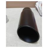 Vurkcy 4 inch Inlet Exhaust Tip, 5" Outlet 12" Overall Length Stainless Steel Exhaust Tail Pipe, Bolt-On, Rolled Edge, Slant Sleek Angle Cut, Polished Tailpipe, Black