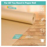 Vanhench Brown Wrapping/Packing Paper Roll 15"x450" (38