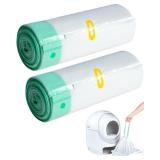 ANWA 40 Count Cat Litter Box Liners for Automatic Cat Litter Box and Litter Box Robot 4/3, Heavy-Duty, Extra Thick