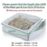 ANWA 40 Count Cat Litter Box Liners for Automatic Cat Litter Box and Litter Box Robot 4/3, Heavy-Duty, Extra Thick