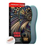 CRUVHEAL Memory Foam Shoe Inserts - for Men and Women - Extra Cushion Insoles - Soft and Comfortable (Men 11 - Women 12)