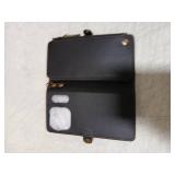 Defencase for iPhone 17 Pro Magnetic Wallet Case Compatible with Magsafe with RFID Blocking Zipper & Card Holder for Women Men PU Leather Strap Detachable Case for iPhone 17 Pro (6.3 inch), Black