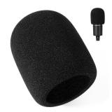 PhantAccy Pop Filter/Windscreen for Audio-Technica AT-2020 AT-2035 AT-2040 AT-2050 ATR2500 ATR2500X AT-4040 Microphones, Foam Mic Cover for Filtering Plosives and Hissing Noise (Foam-Black)