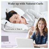 Ystrybo 70" Heatless Curls Overnight Hair Curler - Hair Curlers Roller to Sleep In for Women Long Medium Volume, Overnight No Heat Curls Soft Curlers, Satin Heatless Curl Curling Set - 6 PCS, Black