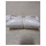 U-NICE HOME White Wrap Around Bed Skirt King/Cal King Sized - 14" Drop, Effortless Elastic Fit, Wrinkle Resistant & Pleated Design - No Mattress Lift - for Modern & Classic Bedrooms