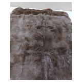 Hittun Non-Slip Couch Arm Covers,Thick Soft Recliner Arm Chair Covers Set of 2 Waterproof Armrest Covers for Sofa, Washable Faux Fur Sofa Arm Cover (Brown, 24" x 24" 2 Pack)