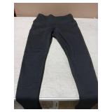 FULLSOFT Fleece Lined Leggings for Women Thick High Waisted Winter Warm Yoga Pants Workout Tummy Control Thermal Warm Leggings(Ebony-Dark Grey,Medium)