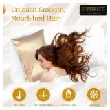 FORBDNSILK 100% Pure Mulberry Silk Pillowcase | Luxury 30 Momme 6a Grade for Ultimate Hair and Skin Care | Hidden Zipper | Mesh Bag Included | (White, Queen (U.S. Standard))