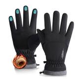Rivmount Winter Waterproof Ski Snow Warm Gloves for Women Men, Windproof Cold Weather Thermal with Touchscreen Fingers, for Running Driving Cycling Hiking Biking Outdoor Sports Daily Work