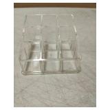 Sooyee Acrylic Lipstick Case - Lipstick Holder & Cosmetic Organizer With 9 Spaces - Clear