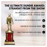 Trophy Outlet Dundie Award Trophy for Adults, Coworkers, Boss and Friends - Personalized Engraved Office Gift Award with Custom Text - Engraved Dundie Trophy