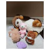 MorisMos 5Pcs Sea Otter Stuffed Animal with Babies,23.6