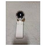 PlayHot Portable Handheld Turbo Fan, 5 Gear Wind, Battery Operated, Up to 12 Working Hours, 3 IN 1 Hand Fans with Air Turbo Tech Cooling Fan for Outdoor Activities, Travel, Beach (White)