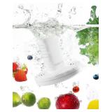 Fruit and Vegetable Washing Machine in Water, Electric Fruit Cleaner Device with OH-ion Purification Technology, Large Reaction Area, for Cleaning Fruit, Vegetable, Rice, Meat and Seafood