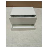 SEHAUSEU Double Toilet Paper Holder with Shelf,Two Drawers for More Capacity,Toilet Paper Holder Wall Mount Fits for Bathroom Wipes Storage,Flushable Rustproof Self-Adhesive (White)